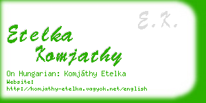 etelka komjathy business card